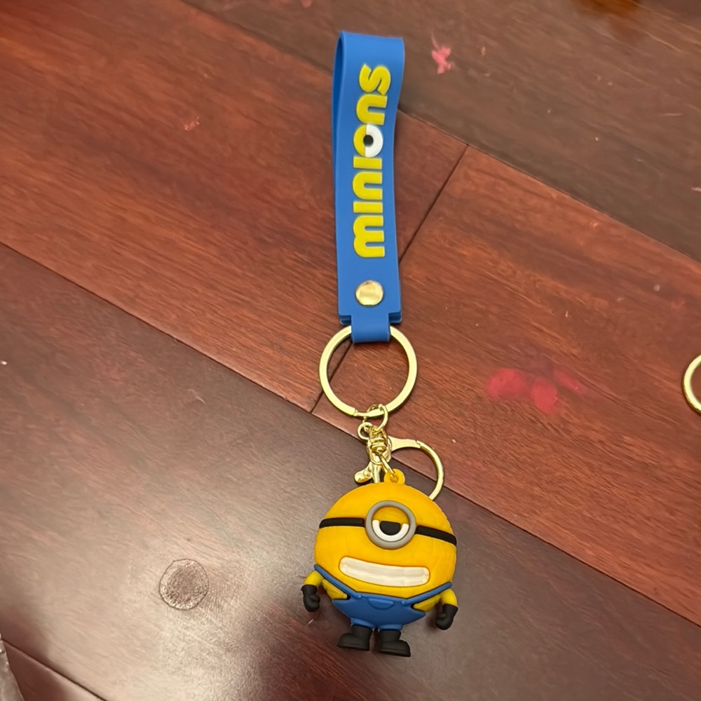 Minions Keychain with Blue Strap